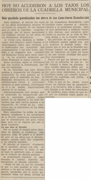 Recorte La Libertad 19-11-1931