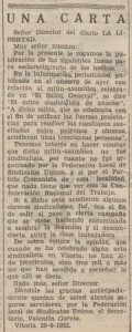 Recorte La Libertad 29-6-1932