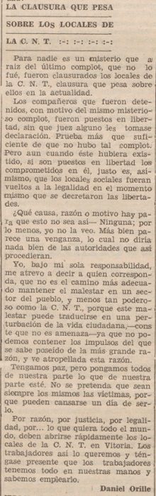 Recorte La Libertad 18-8-1933